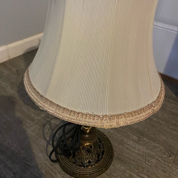 ANTIQUE CAST IRON FELTMAN & CURME COAST TO COAST TABLE LAMP COPPER PLATE EXC! - Picture 4 of 7